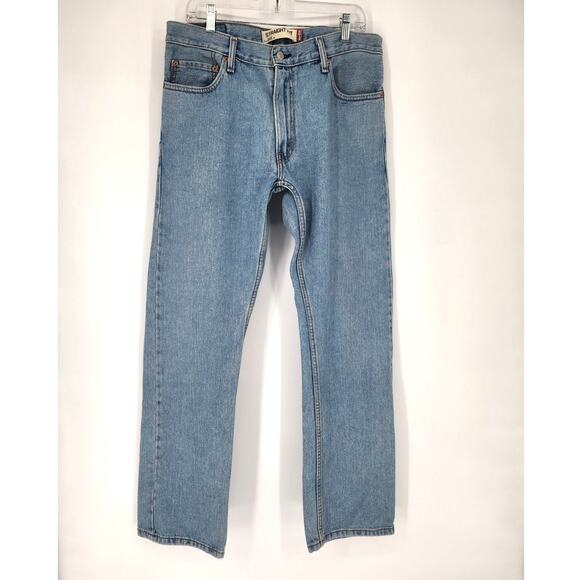 Levi’s 505 Men’s Straight Fit Jeans Light Wash 34x32 100% Cotton - Picture 1 of 10